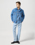 Wrangler Men's 1 Pocket Shirt In Blue Indigo